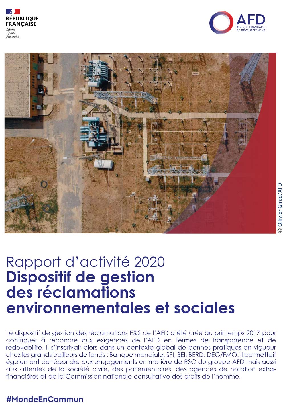 Dispositif de gestion des réclamations environnementales et sociales - Rapport d’activité 2020